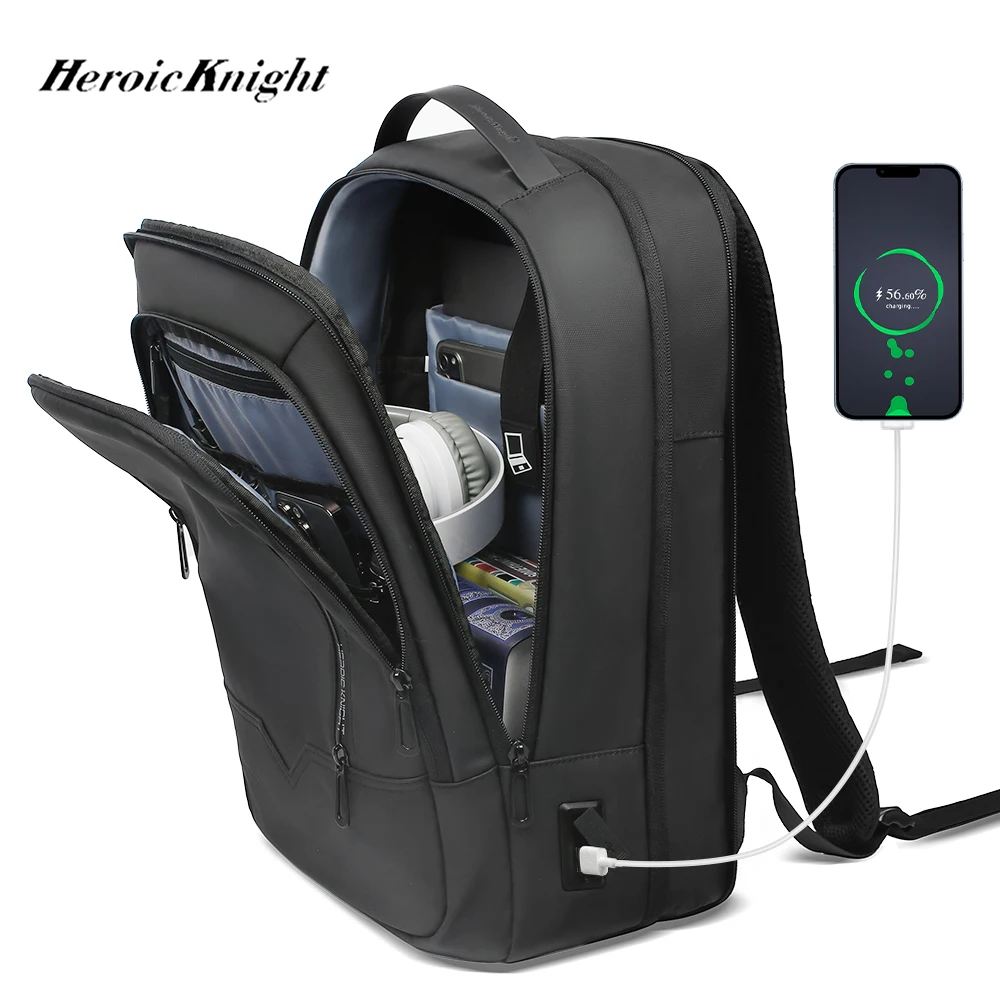 Men's Expandable Laptop Backpack 15.6 Inch Waterproof Rucksa