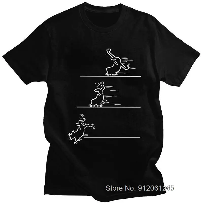 

La Linea Roller Skating Tshirts for Men Short Sleeves Casual T Shirt Cool Animated Cartoon T-shirts Cotton Tee Tops Merchandise
