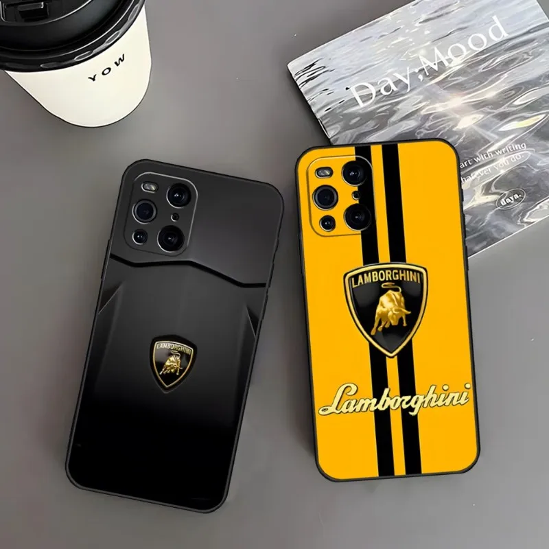 Lamborghini Luxury Sports Car Phone Case For OPPO Find X3 Neo Reno 6 Pro 7 X5 A57 A54 A55 A74 One Plus 8 6 9 7 Pro Back Covers