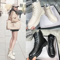 2022 new autumn winter new back double zipper shoes women thick soled casual large size short boots women botas de mujer