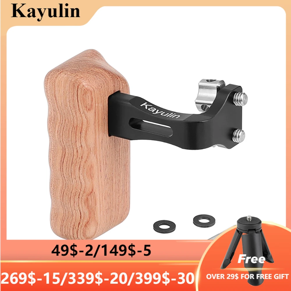 

Kayulin Реверсивный деревянные рукоятки средней Размеры с 1/4 "-20 винт ручка с правой стороны для цифрового однообъективного зеркального фотоап...