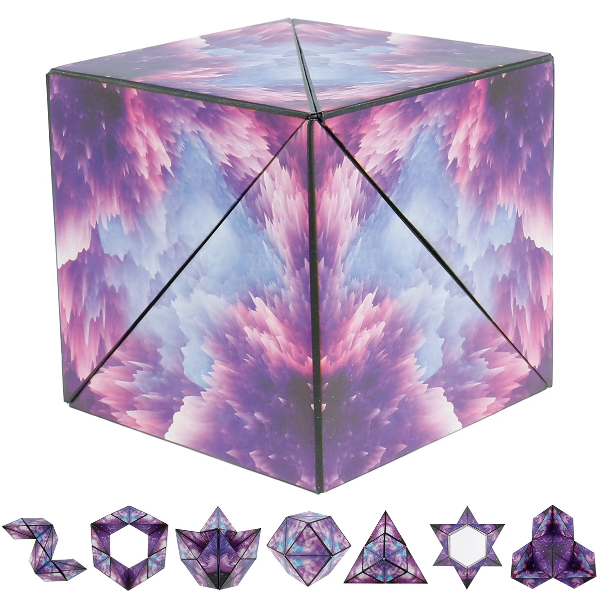 

Fidget Toy 3D Magnetic Cube Autism Anti Stress Relief Creative Infinite Cube Flip Cubic Puzzle Shape Shifting Box For Kids Toys