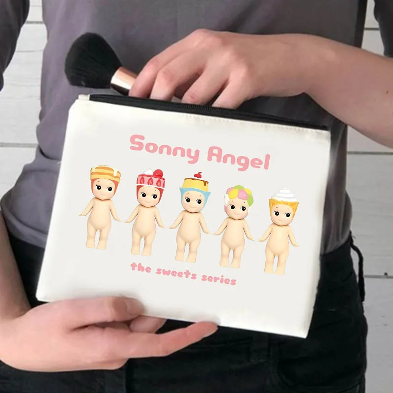 2024 женские косметички Sonny Angel повседневные маленькие сумки для хранения на молнии