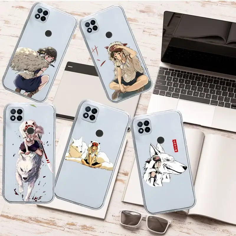 

Princess Mononoke anime Phone Case Transparent for Xiaomi redmi note x f poco 10 11 9 7 8 3 i t s E pro cover shell coque