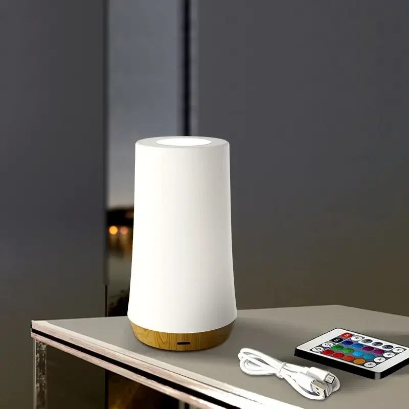 Деревянная зернистость 13 цветов изменяющая цвет Функция ночника удаленный