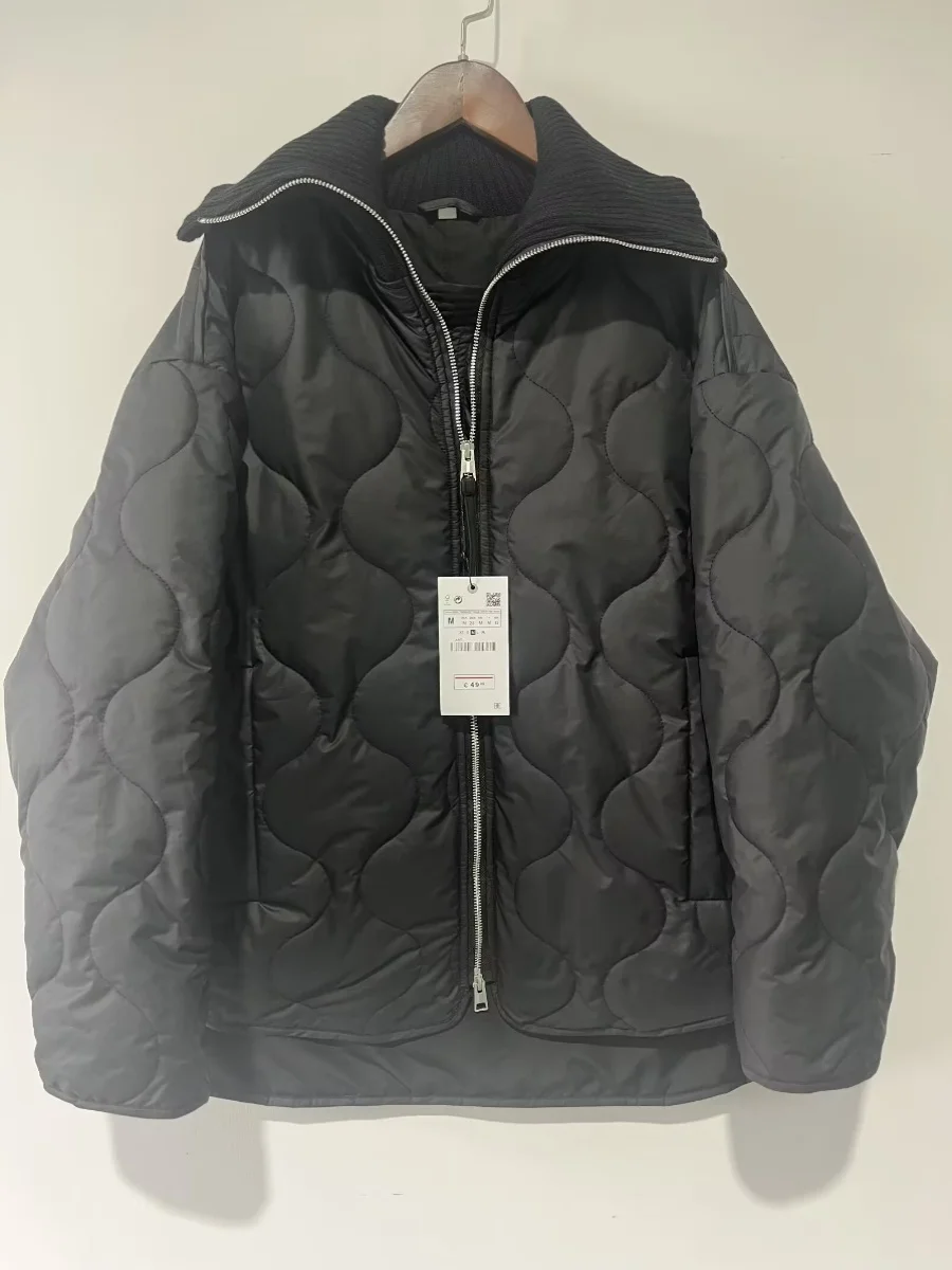 Za's новая вязаная пуховая хлопковая одежда с капюшоном женская новое короткое