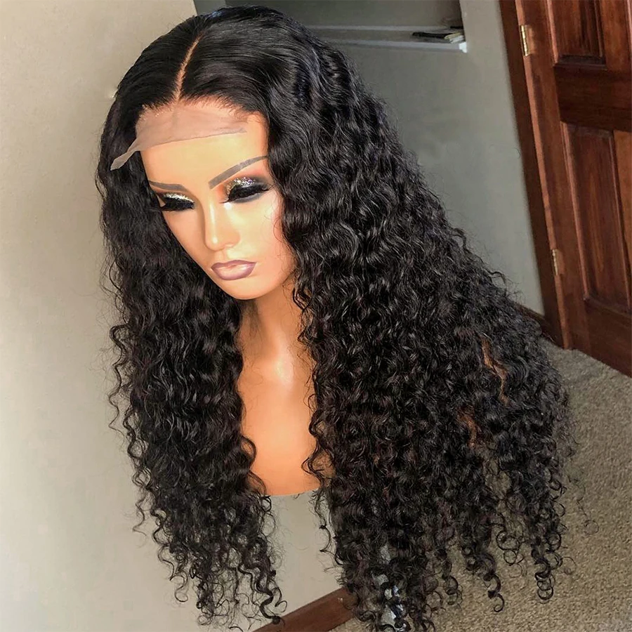 

Curly 5x5 HD Lace Closure Wig Transparent Brazilian 360 Full Lace 30 Inch Wigs For Women Deep Wave Human Hair 13x4 Lace Frontal