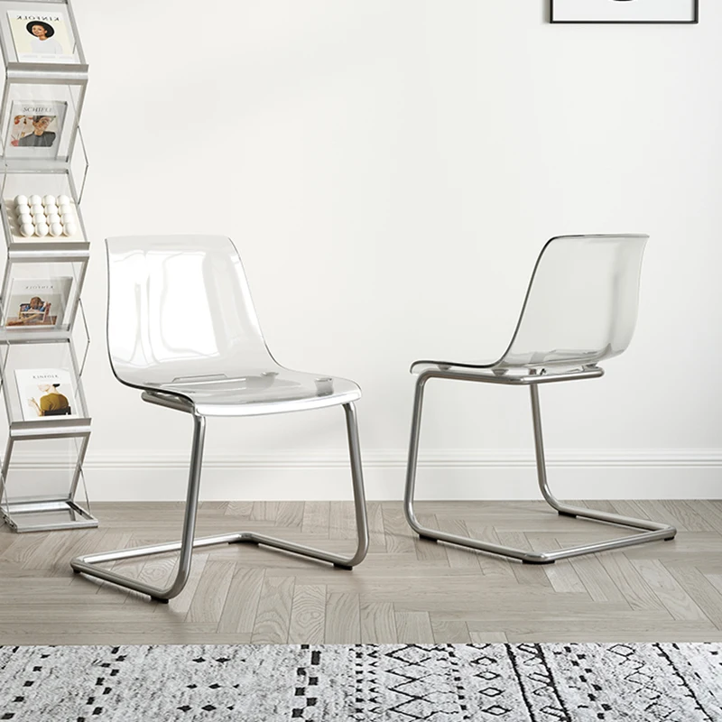 

Luxury Nordic Chairs Dining Modern Stools Bedroom Chairs Ergonomic Transparent Sillas Sala De Espera Chairs Dining Room LQQ40XP