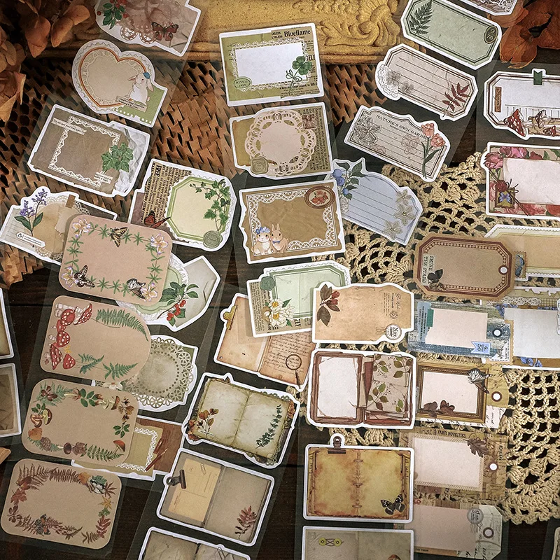 

6 шт., декоративные наклейки в стиле ретро