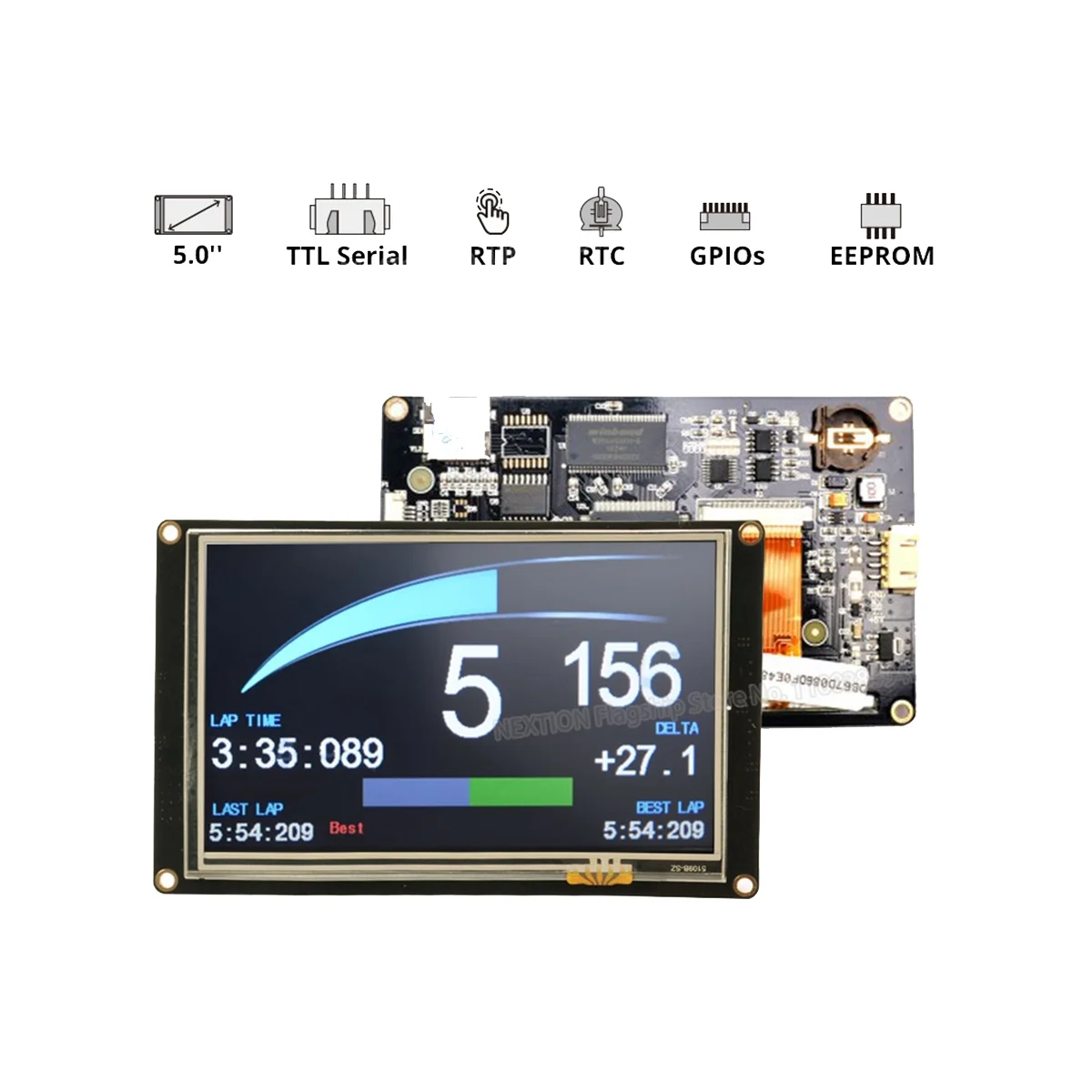 Nextion NX8048K050 5,0 дюймов Улучшенная серия HMI сенсорный дисплей Интеллектуальный USART UART серийный TFT ЖК-экран панель модуль