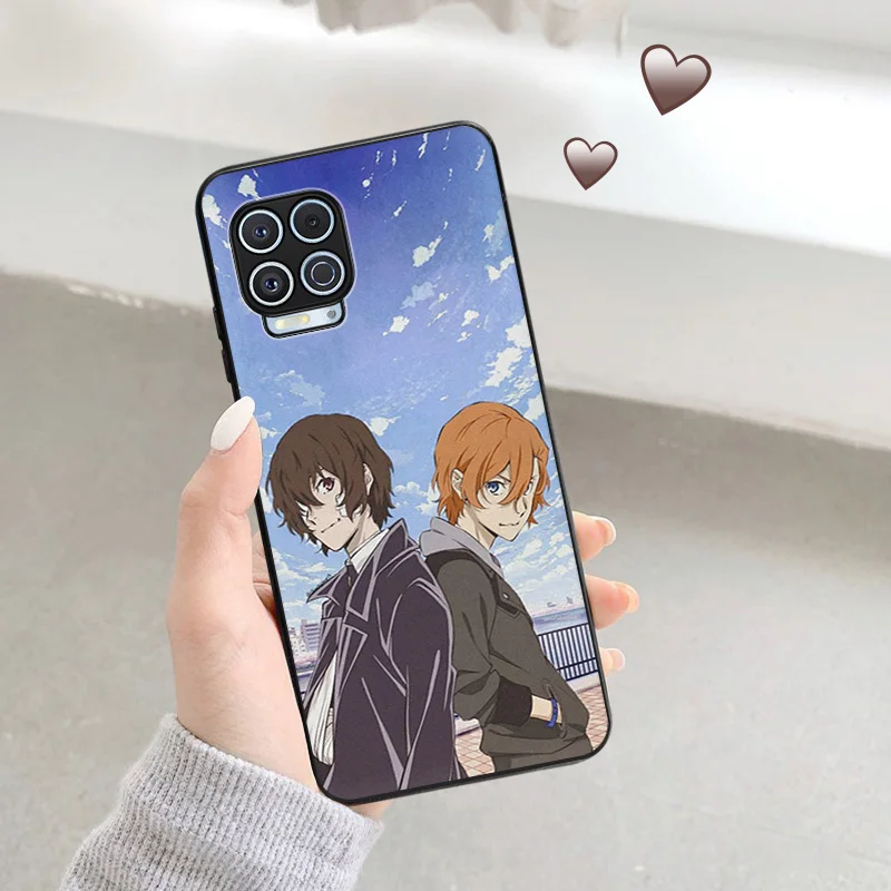 Силиконовый черный чехол для телефона Motorola G72 G53 G73 G9 G50 G51 G60 G71 G22 G32 G52 Bungou Stray Dogs Moto