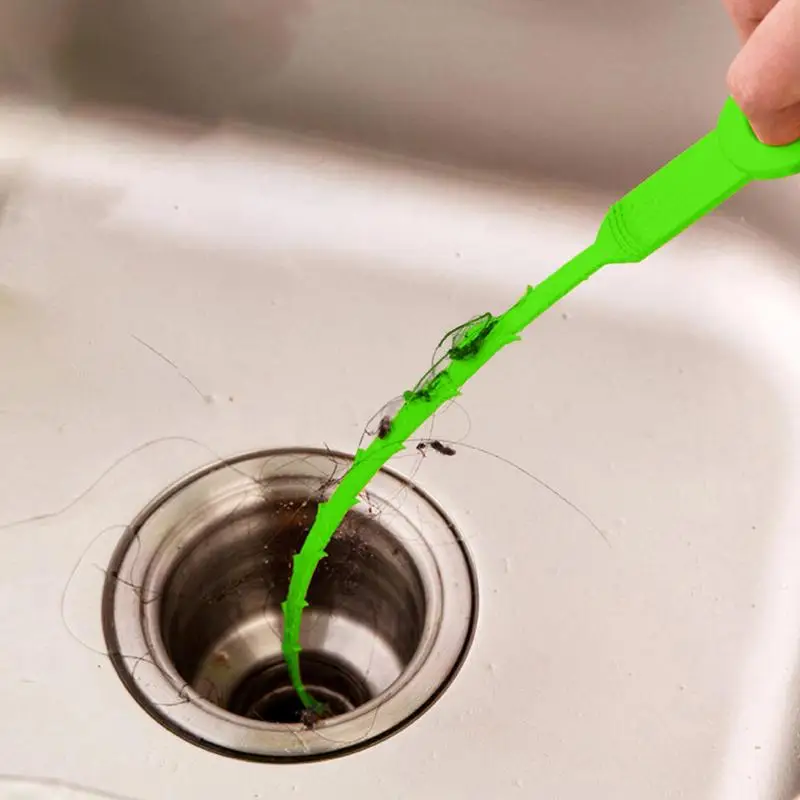 

Drain Snake Hair Drain Clog Remover Sewer Dredge Pipeline Hook Clog Remover Spring Pipe Dredging Tools Sink Drain Unblocker