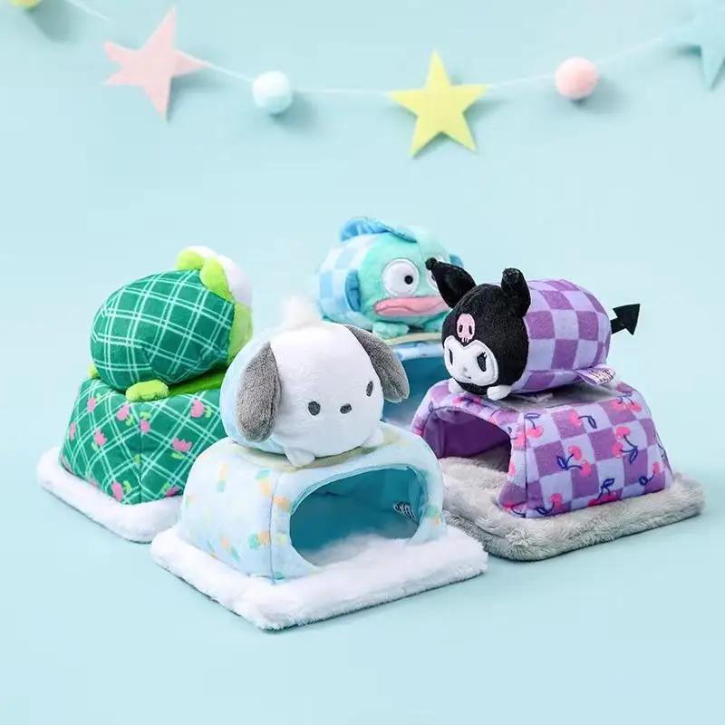 

New Kawaii Plush Kuromi Toys Anime Cartoon Hellokts My Melody Tatami Doll Soft Animals Plushie Ornament Gifts Toys for Children