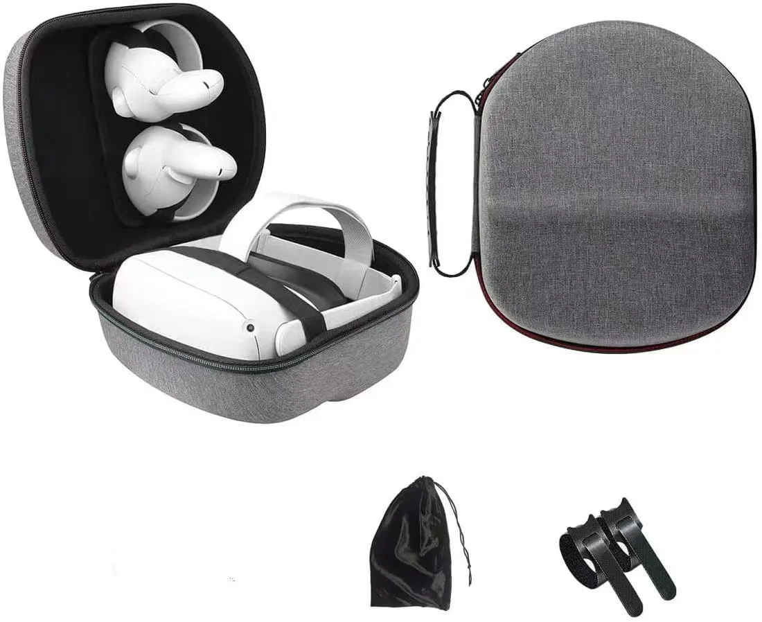 

For Oculus Oculos Quest 2 VR Hard EVA Travel Case Storage Bag Headset Portable Convenient Carrying Case Controllers Accessories