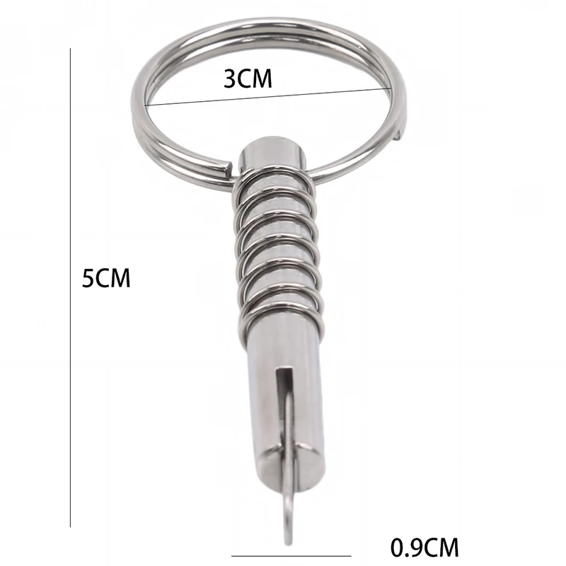 

Silver Stainless Steel Tongue Pin Marine Stop Pin Quick Safety Pin Stainless Steel Marine Hardware Safety Pin