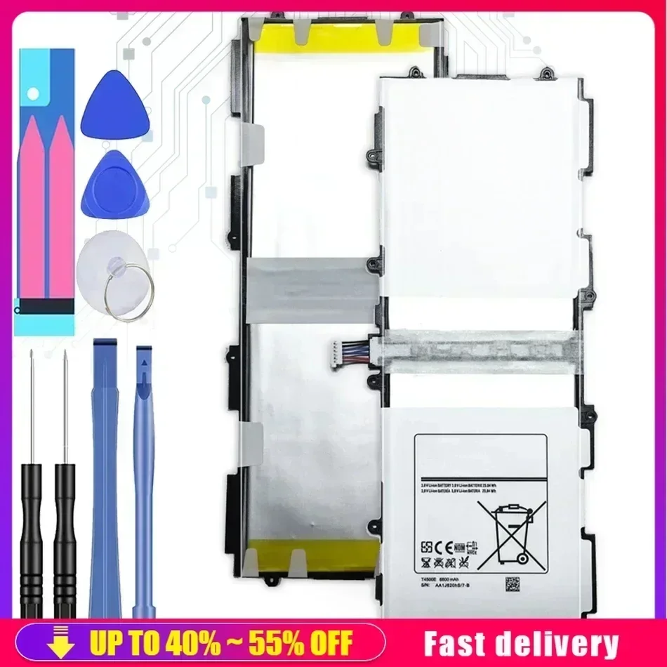 Аккумулятор для Samsung Galaxy Tab 3 Tab3 10 1 GT P5200 P5210 P5220 P5213 T4500E T4500C Tablet 6800 мАч Быстрая