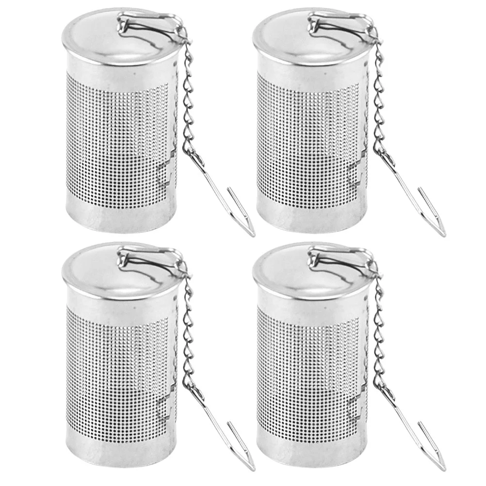 

4 Pcs Tea Filter Stainless Steel Seasoning Infuser Small Steeper Tools Strainer Ball Household Teapot Marinade