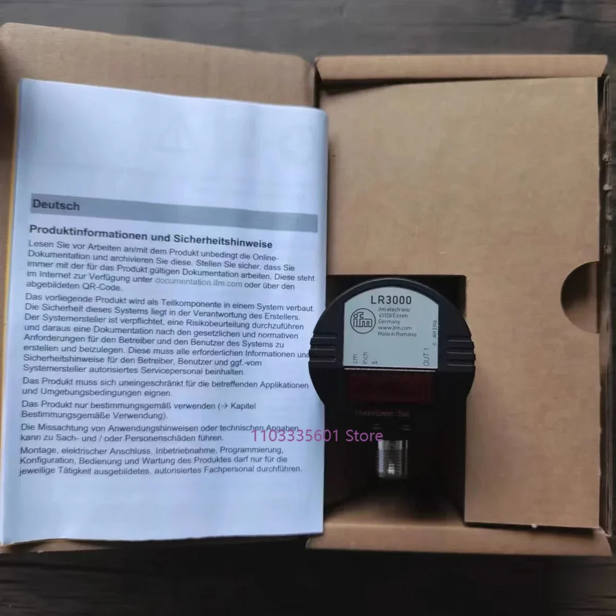 Новый оригинальный датчик IFM LR3000 бесплатная доставка