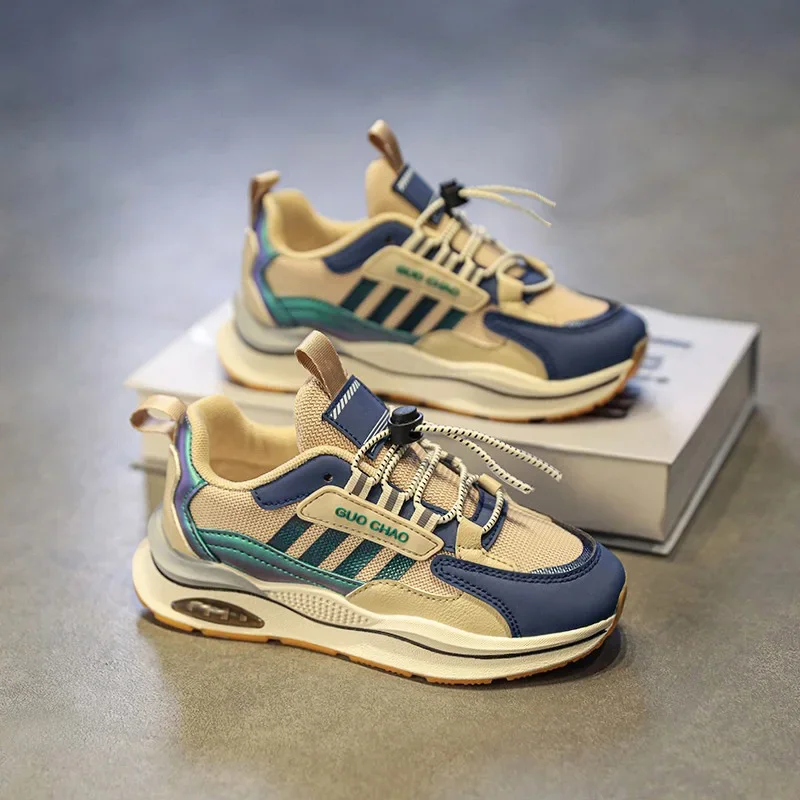 Детские кроссовки для мальчиков повседневная сетчатая дышащая обувь бега