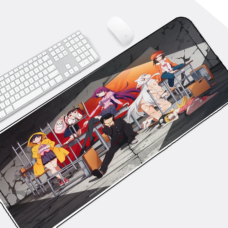 

XGZ Grande Large Size 400x900/300x800 Tabela MatHot Anime Bakemonogatari Oshino Shinobu Mousepad Tapetes De Jogo Para Pc Gaming