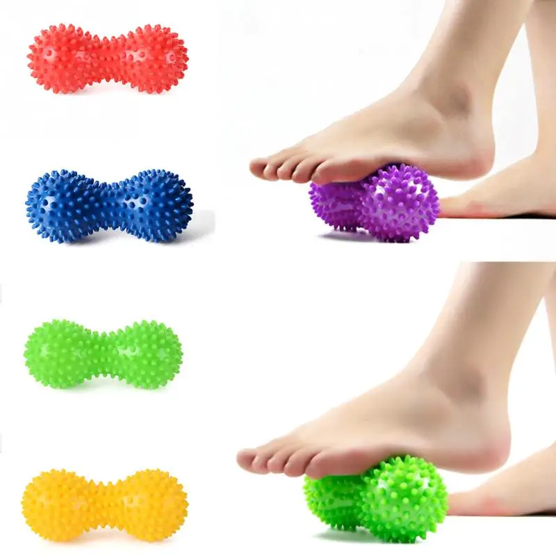 Peanut Massage Ball Spiky Trigger Point Relief Muscle Pain Stress Peanut Ball Therapy Health Care Gym Muscle Relex Apparatus