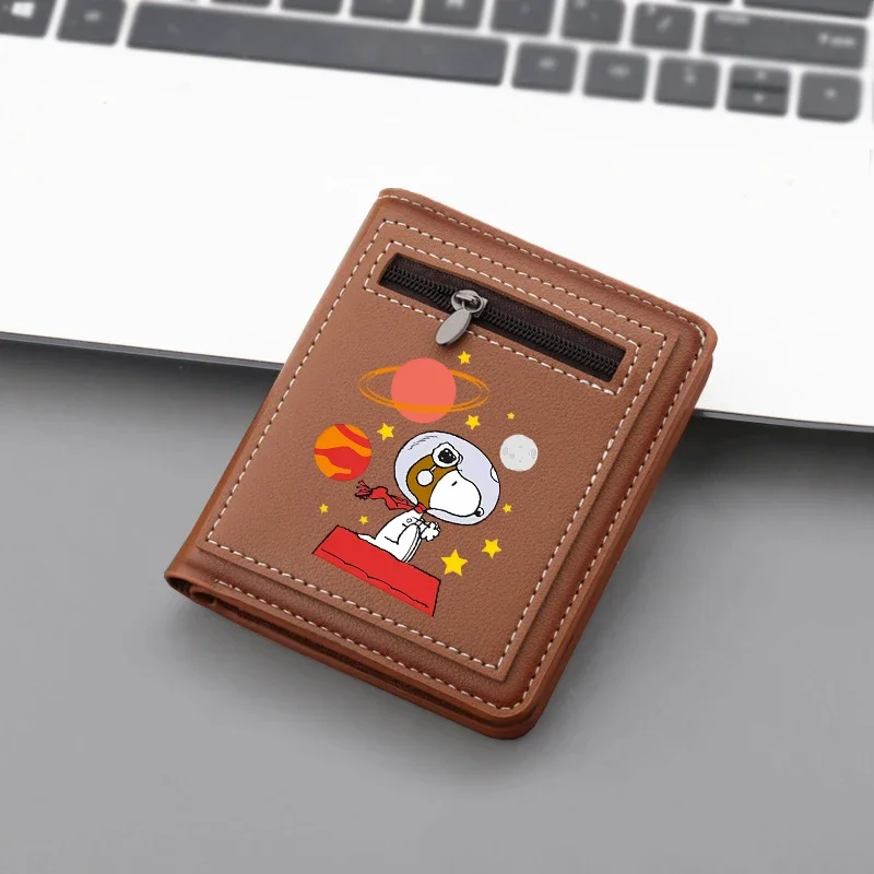 Женские короткие кошельки с рисунком Снупи кошелек для монет сумки женщин