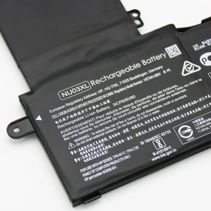 Оригинальный аккумулятор для ноутбука HP Pavilion x360 11-u000 HSTNN-UB6V 11 55-843536 541-844201 850 в Вт/ч