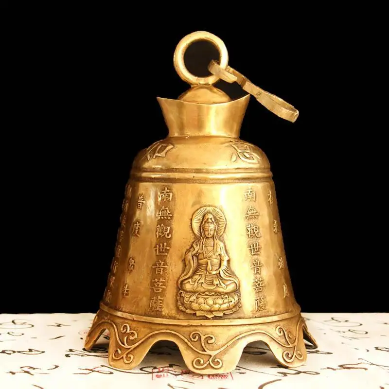 

Китайская Бронзовая статуя колокольчика Kwan-Yin