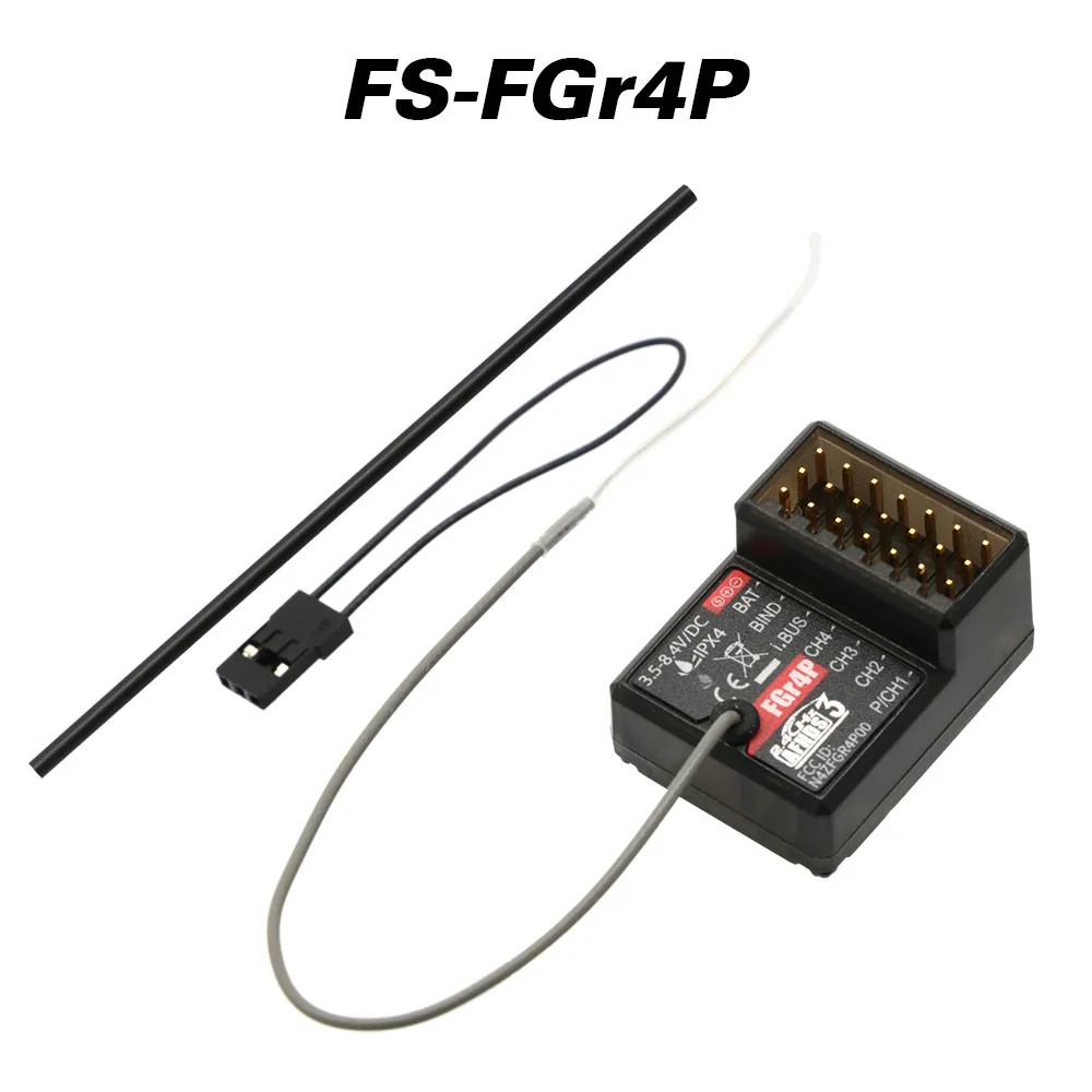 Фото Двунаправленный приемник Flysky FGR4 FGR4S FGR4P со встроенной одинарной антенной PPM/IBUS/PWM для компонентов пультов дистанционного управления Flysky FS-NB4 №3