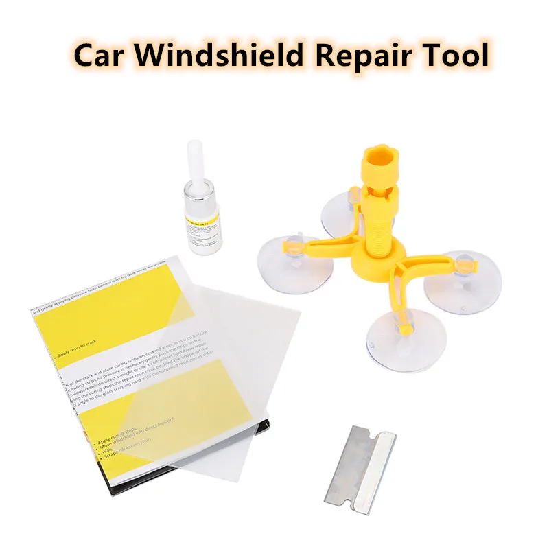 

Glass Repair Tool DIY Car Windshield Repair Kit Car Cracked Glass Windscreen Repair Tool Kit Quick Fix Sealer Auto Window Screen