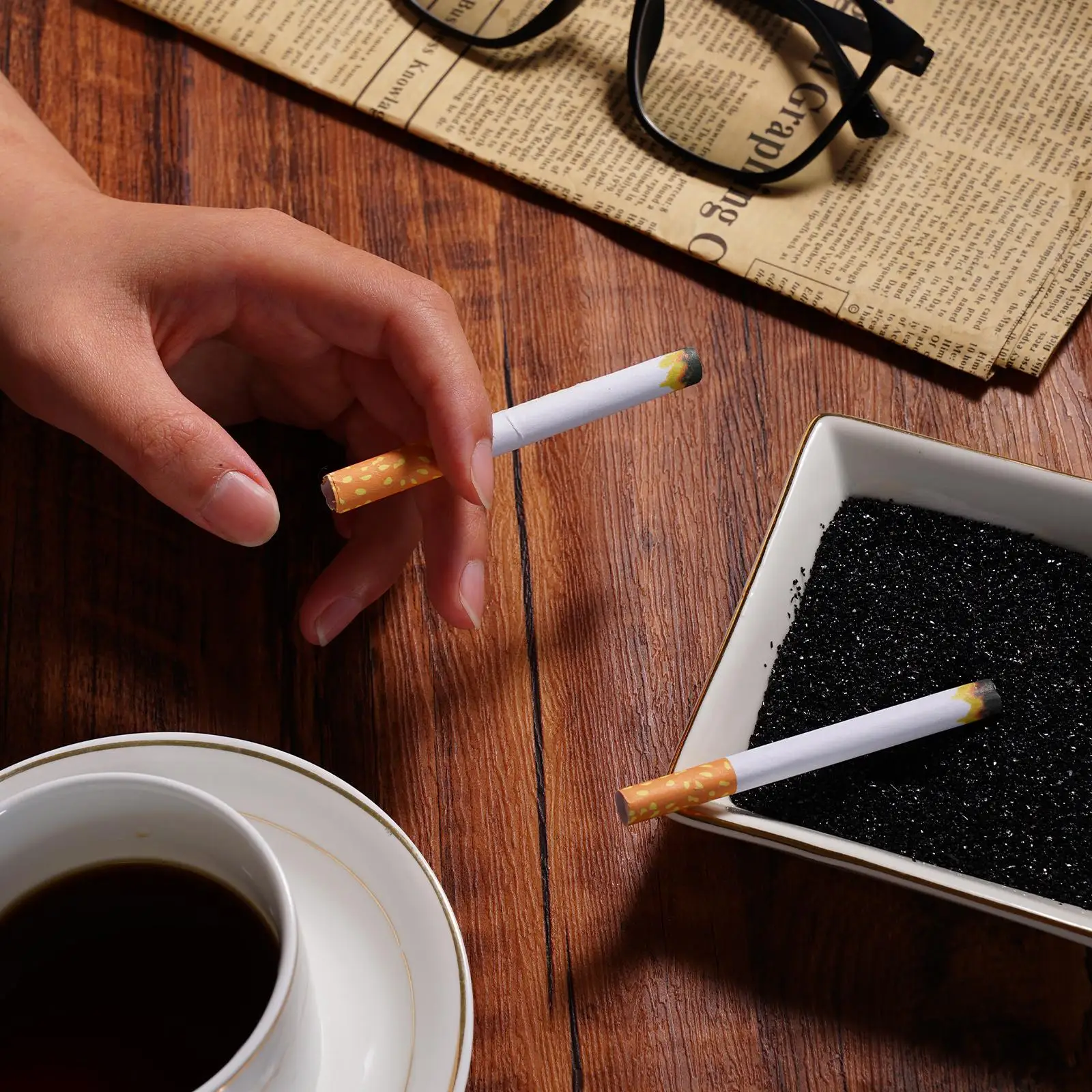 2 шт. искусственная сигарета прикол сувенир реквизит для фокусов игрушки на День