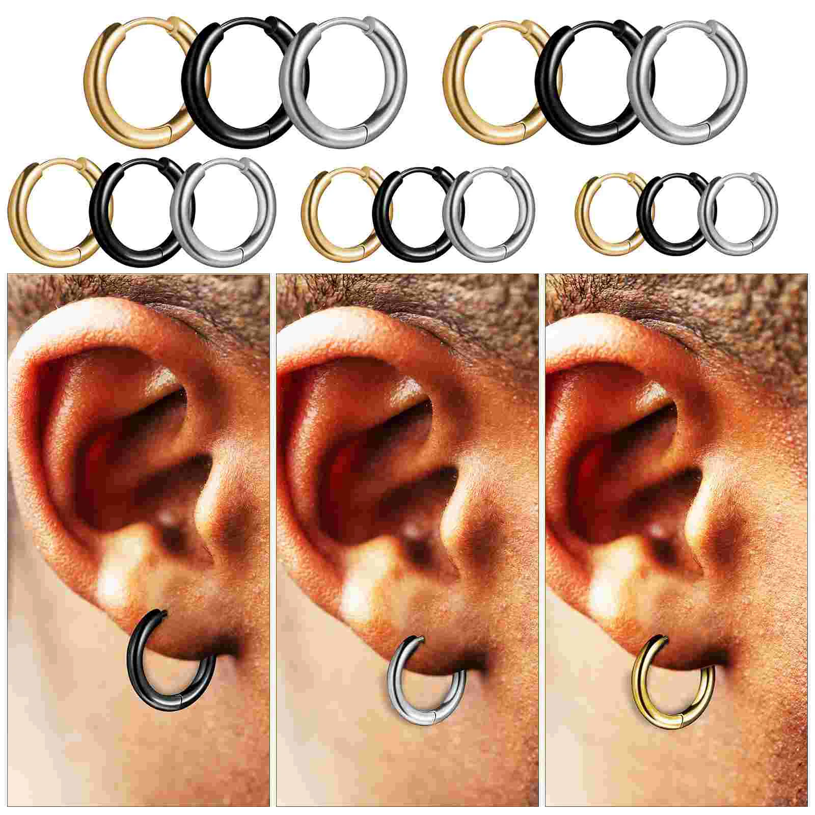 Рисунок 2 - Крошечные серебряные серьги-кольца