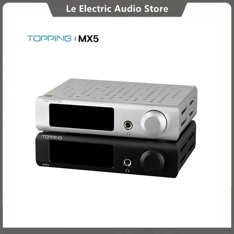 

TOPPING MX5 Audio Power Amplifier full balanced TRS 384kHz DSD256 HIFI DAC 1600mW*2 NFCA headphone amp class D amplifier 70W*2