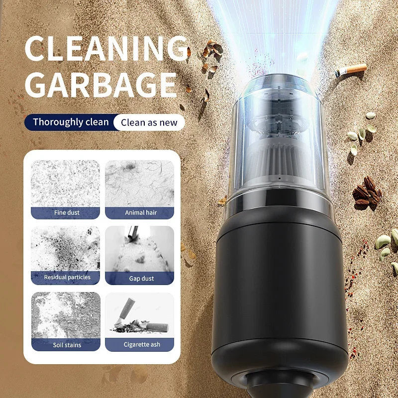 Беспроводной автомобильный пылесос Xiaomi 9800000Pa 5 в 1 портативный мощный ручной для