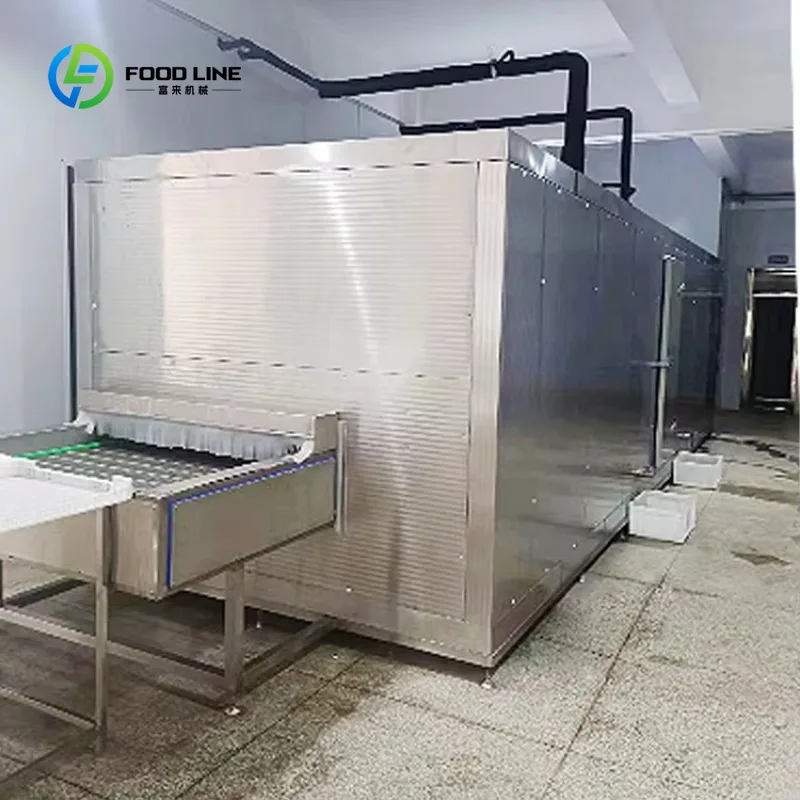 Фото Промышленная туннельная морозильная камера IQF из нержавеющей стали производительностью 100 кг/ч для быстрой заморозки креветок/мяса №5