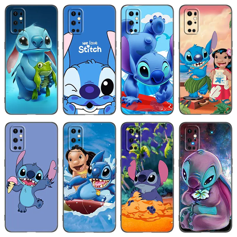 Anime Lilo & Stitch Phone Case For OnePlus 7 7T 8 9 10 Pro 8T 9R 9RT 10T 10R ACE Nord 2T CE2 Lite N10 N20 N100 N200 5G Cover