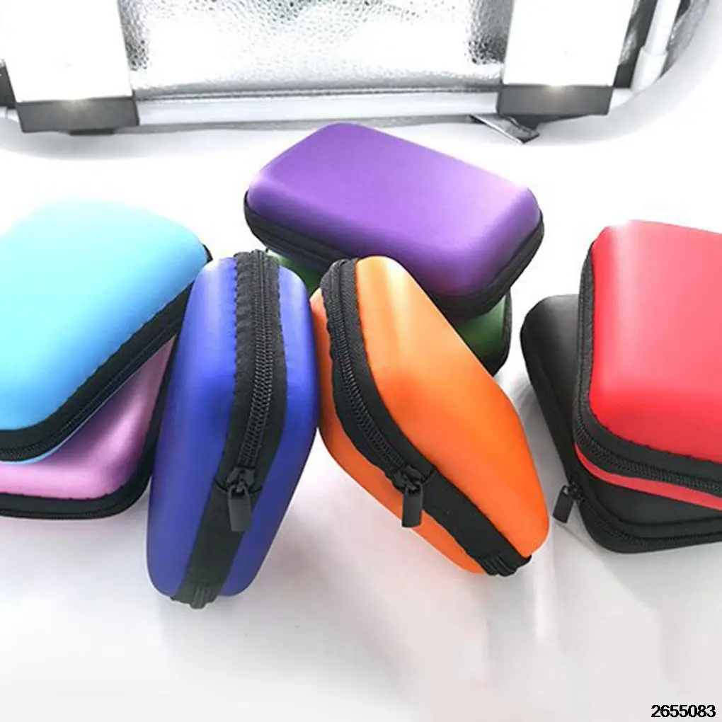

Headphone Data Cable Storage Case Charger Power Bank Bag Case Headphone Box Earbuds Memory Card Outdoor Camping