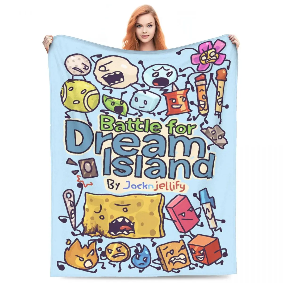 BFDI Inanimate Insanity персонажи фланелевые одеяла теплое одеяло для путешествий на