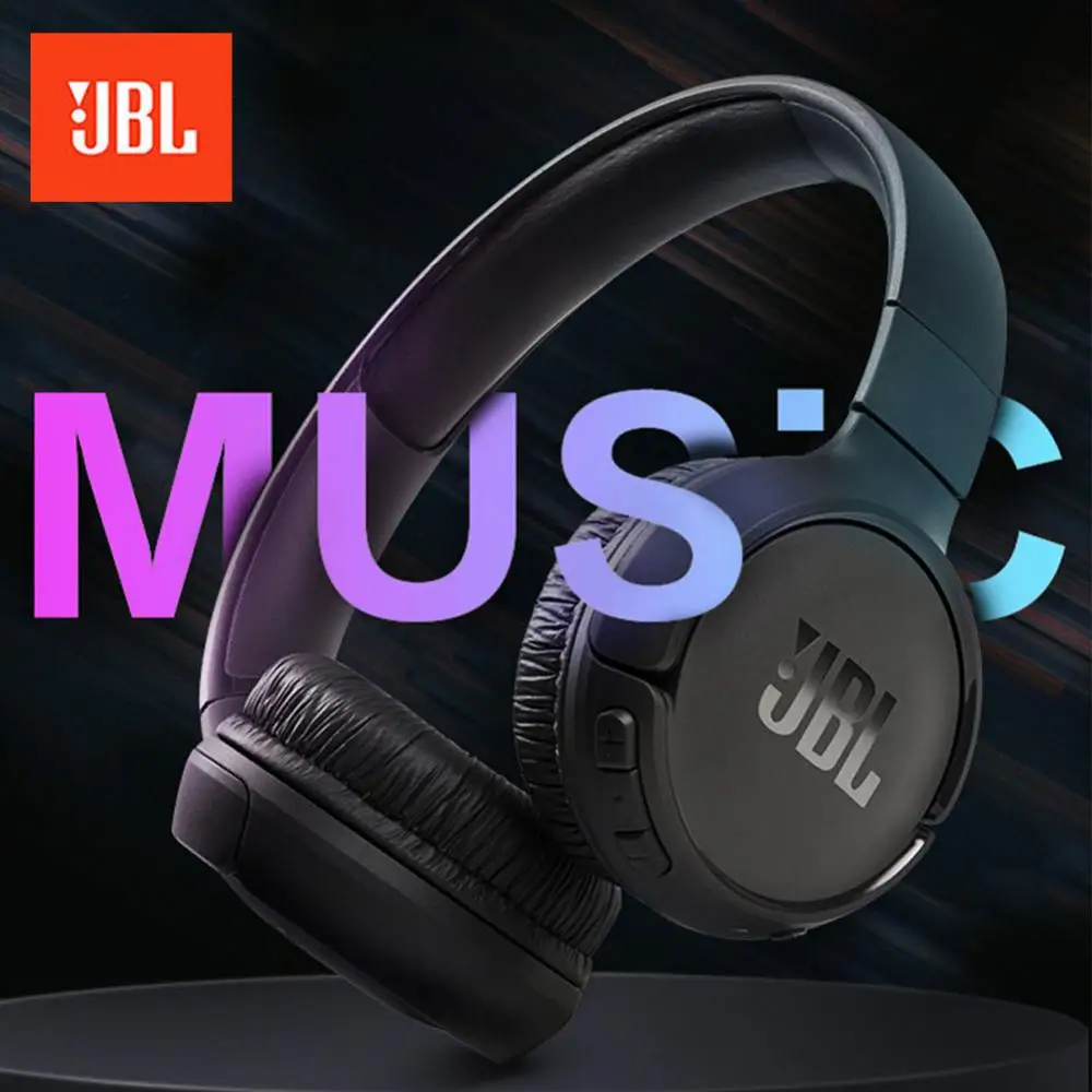 JBL TUNE 510BT Bluetooth Wireless Headphones With Mic 40Hrs Foldable Over Ear Bluetooth 5.0 Headset For Mobile Phone PC Sports