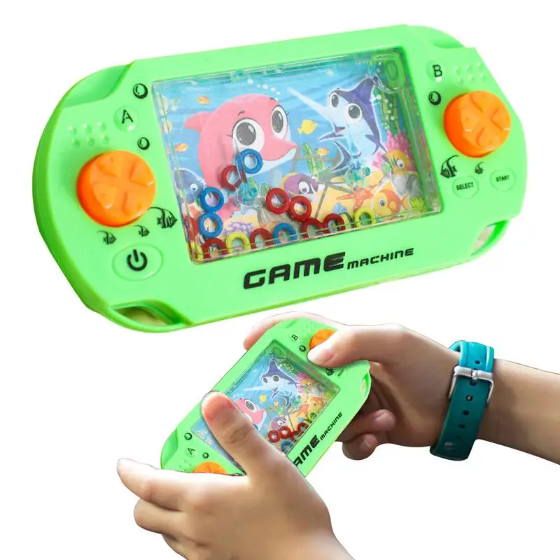 

Water Ring Squeeze Toys Childhood Retro Toy Ferrule Fingertip Game Machine Water Ring Ferrule Game Water Machine For Kids Adults
