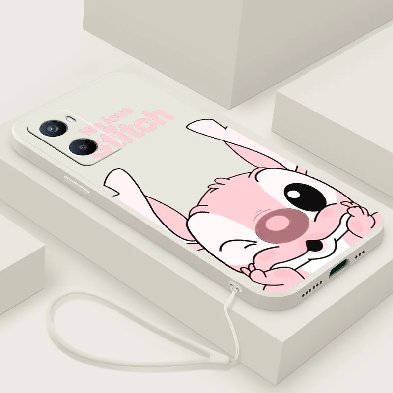 

Anime Stitch For OPPO A96 A94 A93 A77 A76 A74 A73 A72 A57 A54S A53S A52 A33 A31 A12 Liquid Rope Funda Cover