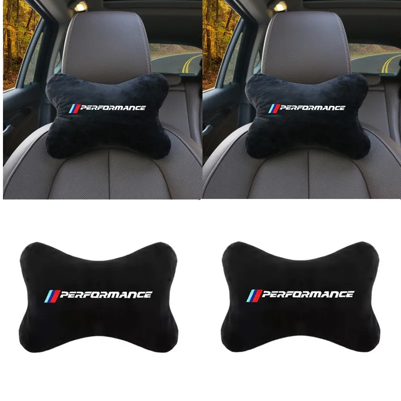 

Car Cotton Flannel Neck Pillow Headrest Belt for BMW 1 3 5 7 Series F20 F21 F30 F31 F11 F01 F02 G20 G30 X1 X3 X4 X5 E84 F25 F26