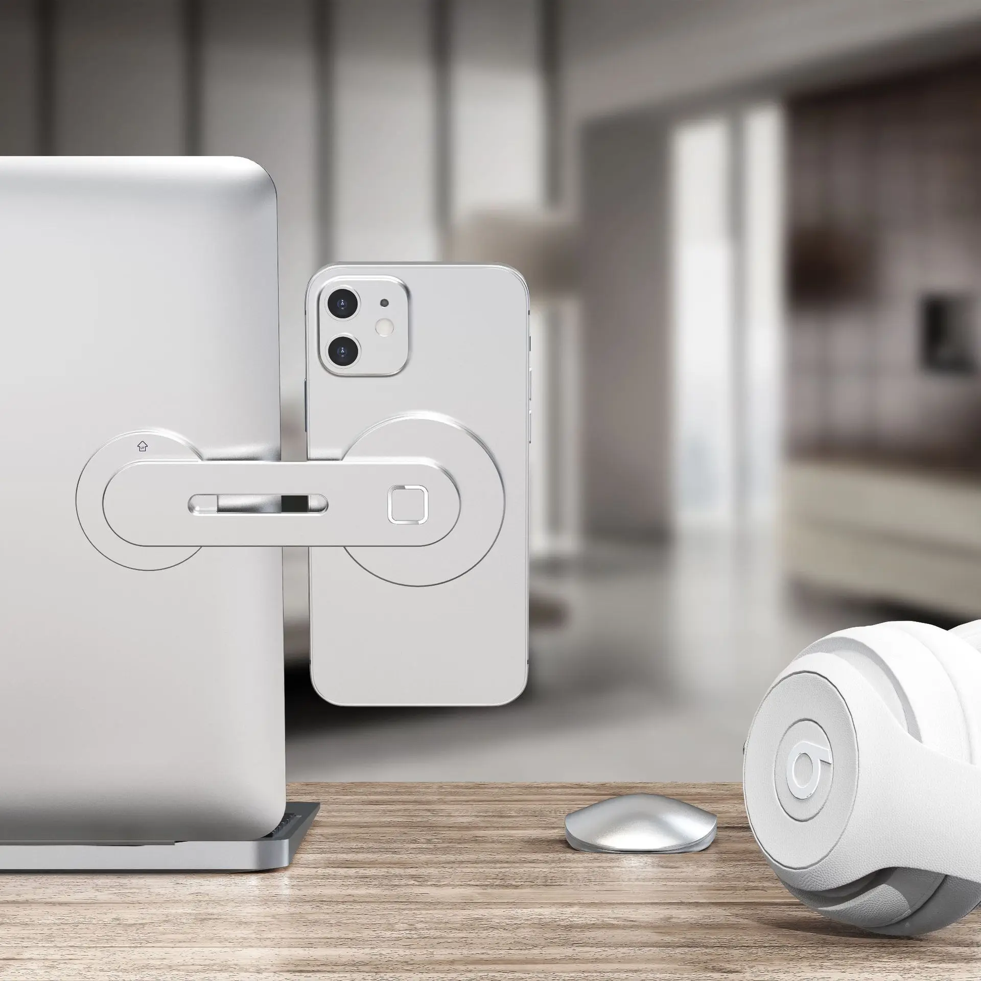 

Magnetic Laptop Expansion Bracket Phone Stand Aluminum Alloy Strong Adjustment Side Mount Computer Screen Holder Support