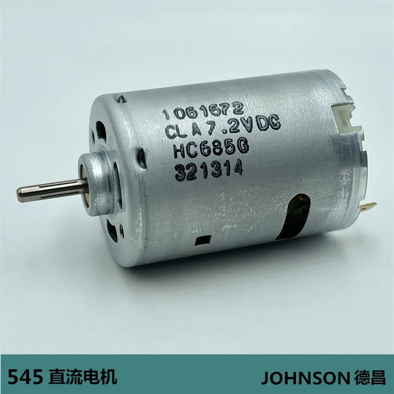 1PC JOHNSON RS-545 Carbon Brush Motor DC 7.4V 23500RPM High Speed with Cooling Fan Large Torque for Electric Hand Drill Blower |