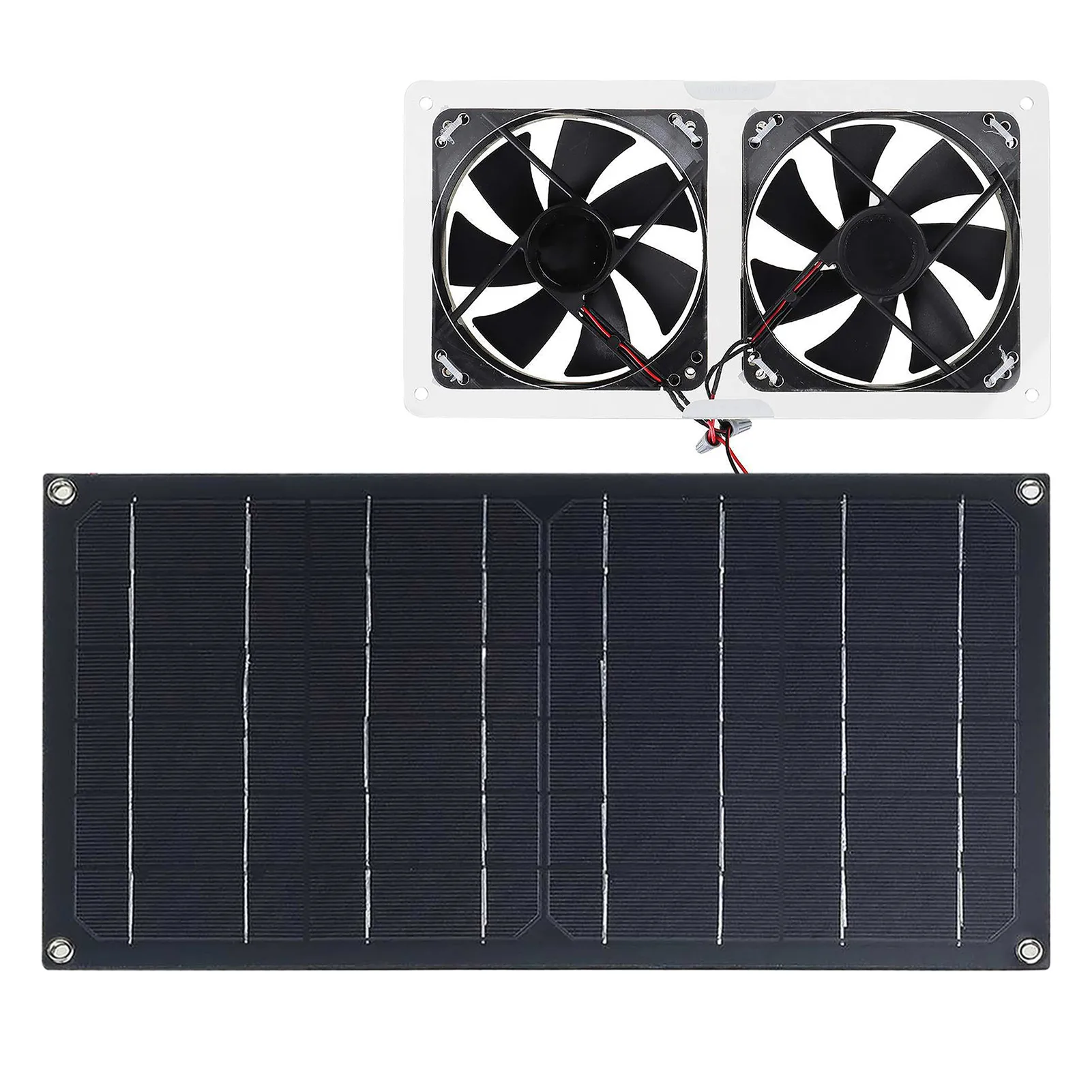 

100W XXL Size Solar Exhaust Fan Air Extractor Ventilator Solar Panel Powered Fan for Dog Chicken House Greenhouse RV