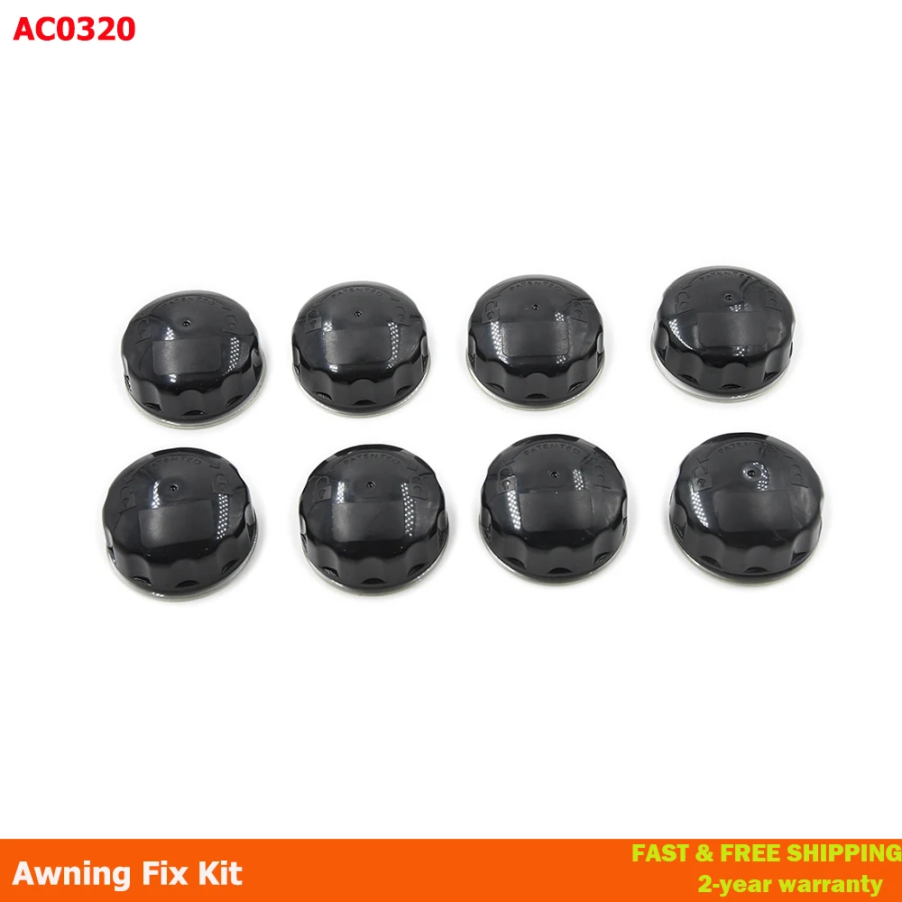 

AC0320 For Kampa Awning Caps Suction Kit - Caravan Awning Motorhome Pack of 8