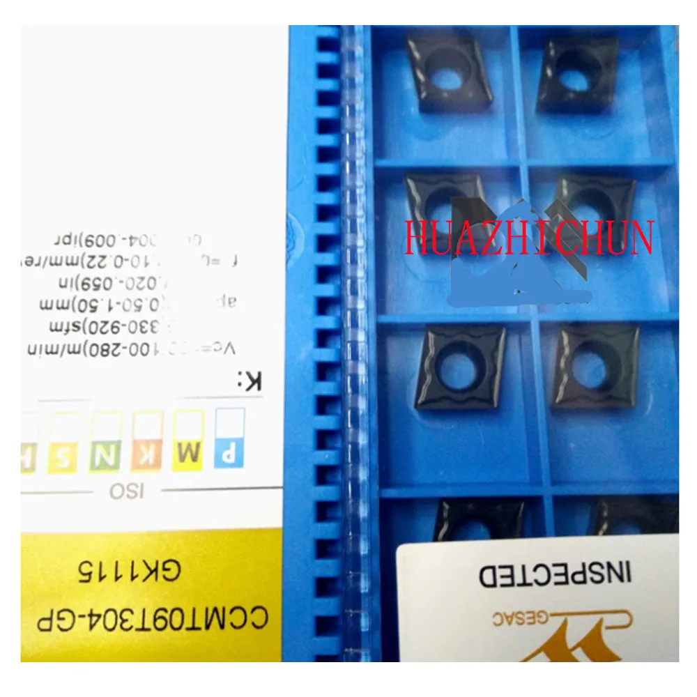 

HUAZHICHUN CCMT09T304-GP GK1115 Твердосплавные вставки Фреза Инструмент