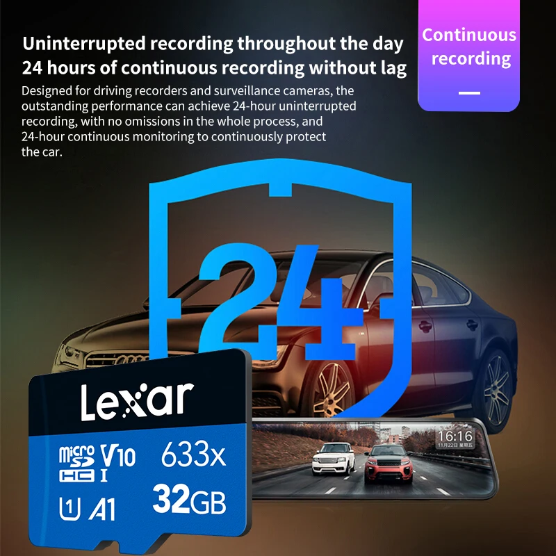 Карта Micro SD Lexar A1 V10 карта памяти 32 Гб класс 10 для