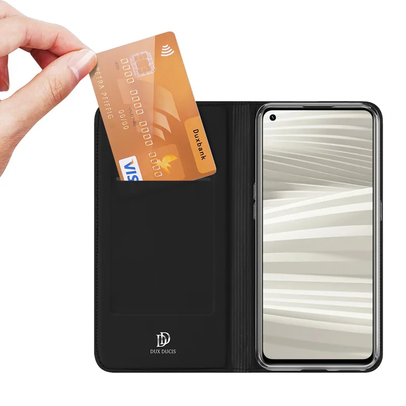 

Hot Sales Original Dux Ducis Pu Leather Case For Oppo Realme Gt2 Pro Coque Luxury Thin Flip Cover Wallet Phone Cases