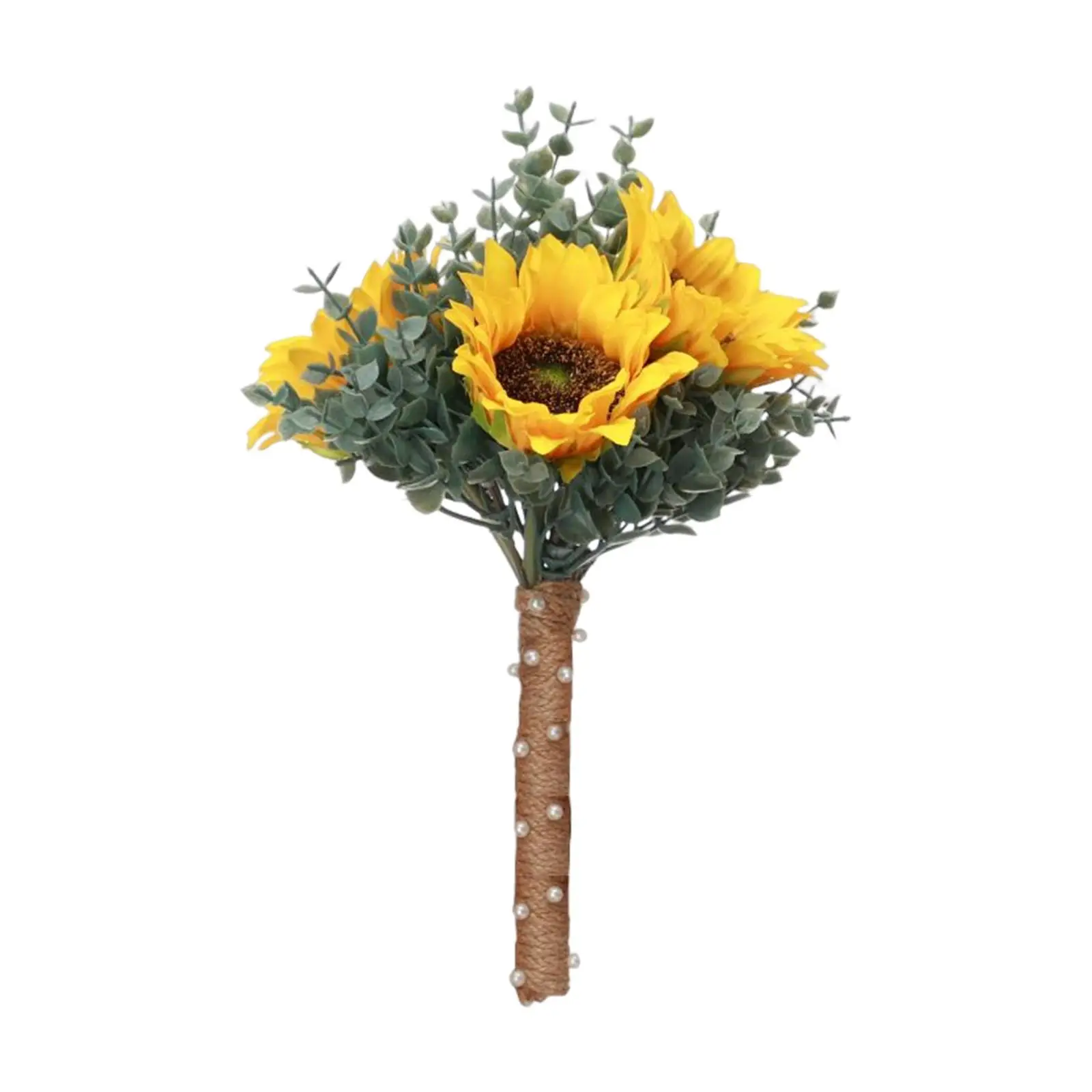 

Flower Bouquet with Sunflowers Bridesmaid Holding Flower Wedding Centerpieces Spring Party Decor